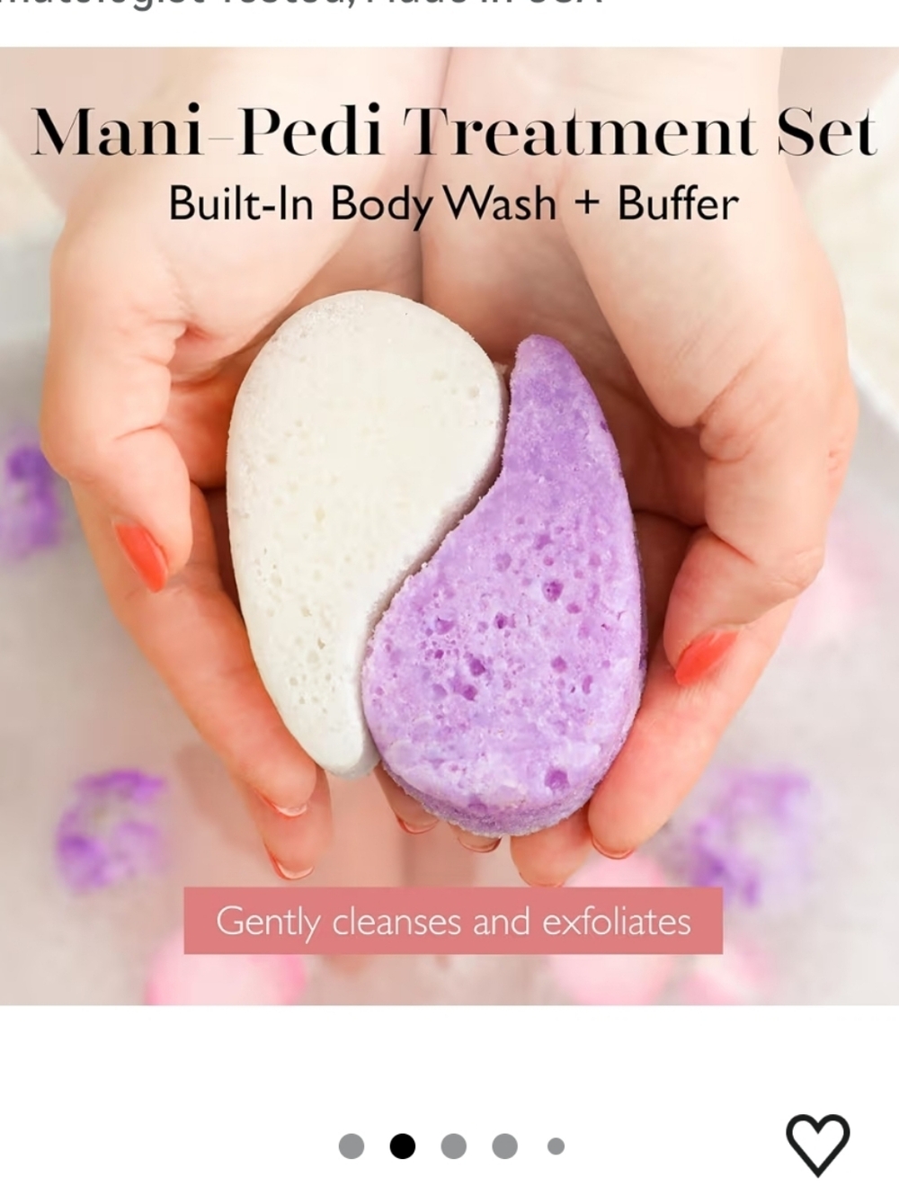 Spongelle Essentials Lavender Fields Mani/Pedi Buffer - Picture 2 of 9